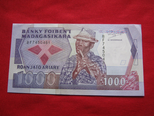 Madagascar 1000 Francos 1989