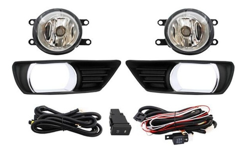 Jgo Faros Niebla C/parrilla Generica Camry Toyota 07-09