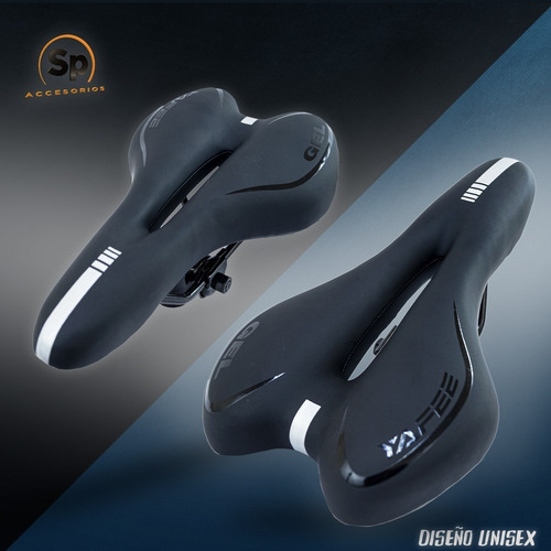 Imagen 2 de 10 de Asiento Para Bicicleta De Montaña Negro Con Gris Vazher