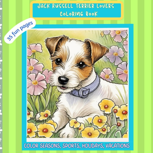 Libro: Jack Russell Terrier Lovers Coloring Book: Color Seas