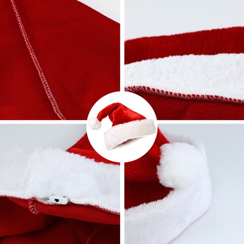 Gorros Santa , Sombrero De Navideño Luz Led Rojo,fiesta