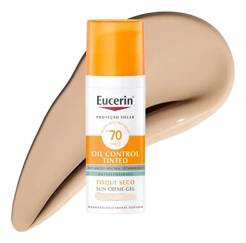 EUCERIN Protetor Solar Facial Oil Control Cor Clara FPS 70 50ml, ...