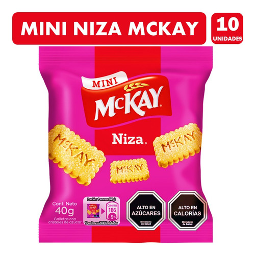 Niza Mini Galletas Para Colación De Mckay(pack Con 10 Uni)