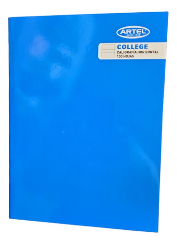 Cuaderno College Caligrafía Horizontal Azul 100 Hj. Artel