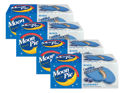 Galletas Mini Moonpie Sándwich De Arándano Paquete 4 Unidade