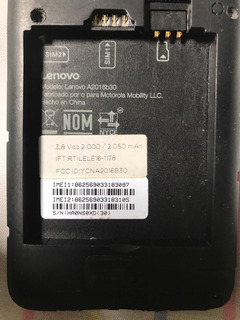 Celular Lenovo A2016b30 | MercadoLibre ?