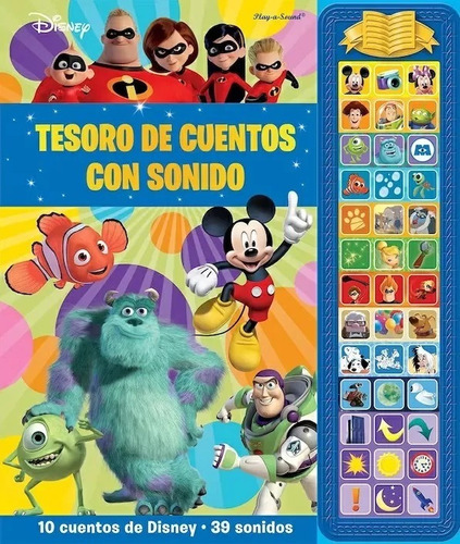 Tesoro De Cuentos Con Sonido Disney Pixar - Libro Infantil