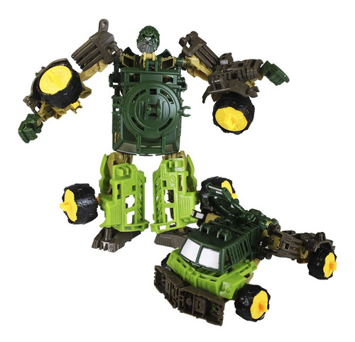 Boneco Robô Transformers De Montar Vira Carro Acessórios