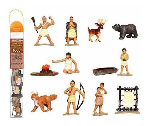 Safari Ltd Indios Powhatan Toob Con 12 Históricos Estatuilla