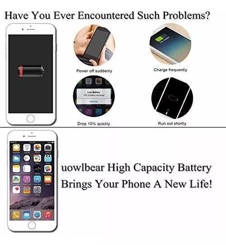  uowlbear Batería para iPhone 7 Plus, batería de alta