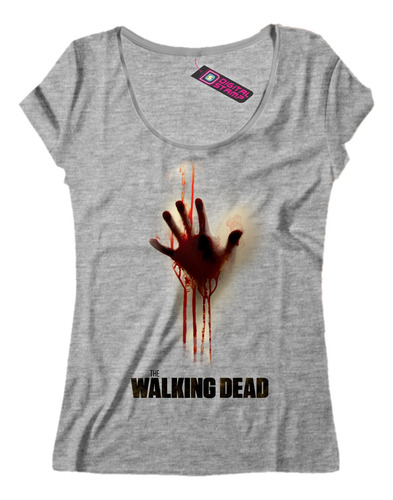 Remera Mujer The Walking Dead Serie Tv Mano S24 Dtg Premium