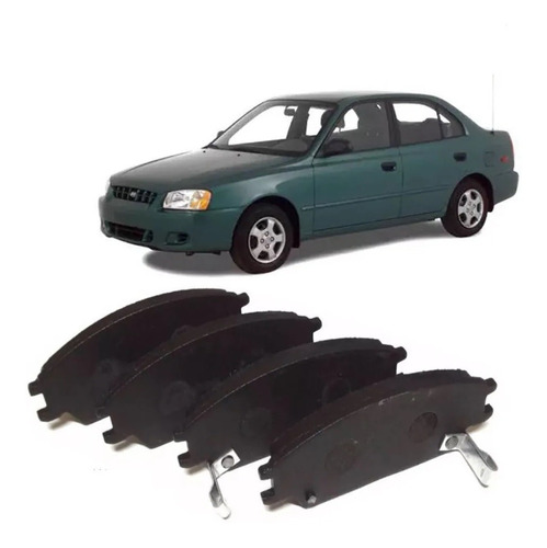 Pastilha Dianteira Freio Hyundai Accent 1.5 94 95 96 A 2001