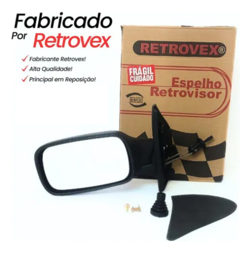 Retrovisor Esquerdo Palio 96 97 98 99 2000 C/c 2 Portas