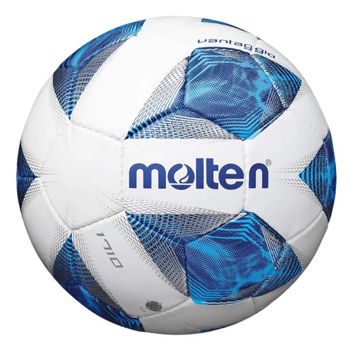 Balón De Fútbol Molten F4a1710 No.4 Sintético Entrenamiento Color Blanco/azul