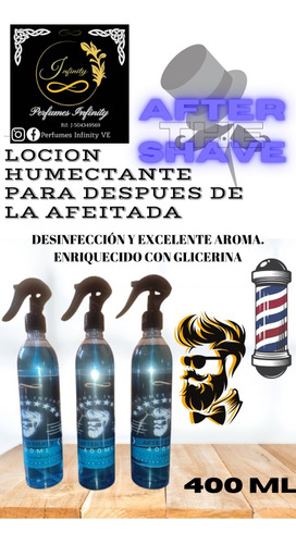 After Shave Colonia Para Barberías 400ml