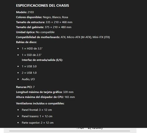 Gabinete Pc Gamer Rgb Atx Zenei 2103 Mesh Negro Con Vidrio Templado