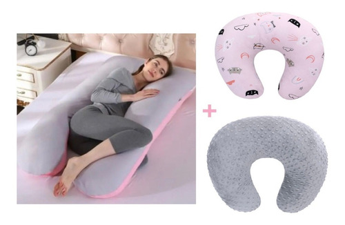 Almohada Para  Embarazo Mama Y Almohada Lactancia Bebe