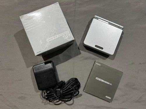 Game Boy Advance Sp Silver Con Caja