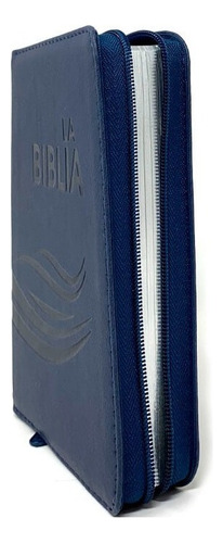 Biblia Traducción Lenguaje Actual Mediana Azul Con Cierre
