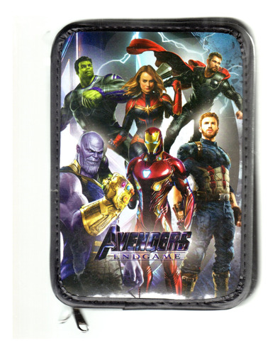 Cartuchera Avengers 2 Pisos. Mucha Capacidad. Pvc Calidad