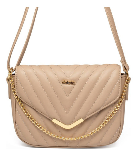 Bolsa Dakota Transversal Dk166 Cor Marrom-claro