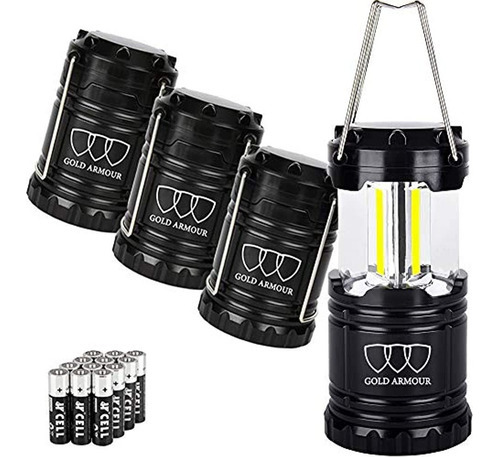 Gold Armor Brightest Camping Lantern Emits 350 Lumens Paquet