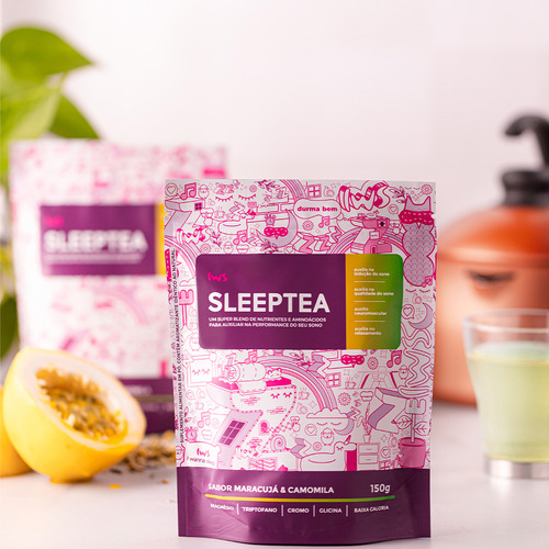 Sleeptea® I Wanna Sleep - Super Blend Para Um Melhor Sono Sabor Maracujá e Camomila