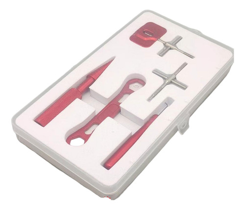 Juego De Herramientas De Reparación De Carrete De Rojo
