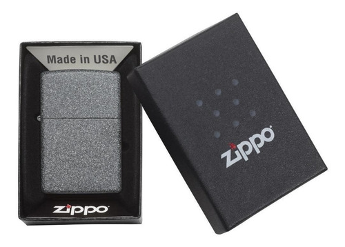 Encendedor Zippo Clasico Negro Iron Stone