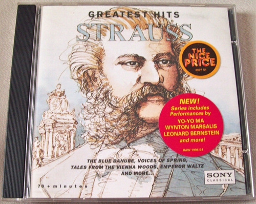 Strauss Greatest Hits Valses Polkas Cd Sony (ee) 