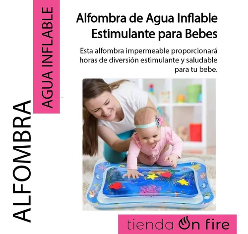 Alfombra Agua Juego Antigolpes Para Bebe Gimnasio Didáctico