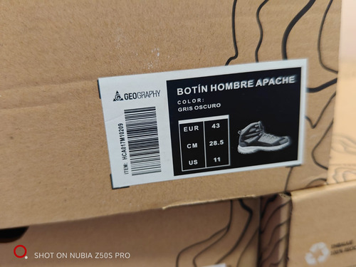 Botin Hombre Geography Lippi Modelo Apache Talla 43