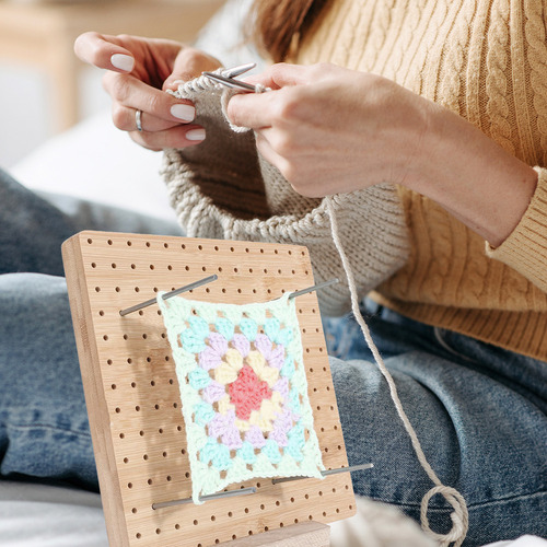 Y Tablero Deflector Cuadrado Tejido Granny Squares De