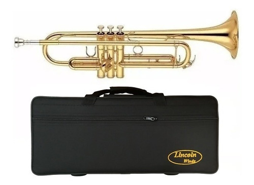 Trompeta Lincoln Lwtr-1401 Bb Dorada Con Estuche