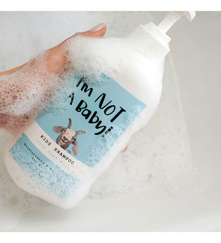I'm Not A Baby Shampoo Hidratante Nutritivo 300ml – Skin Care Coreano Piel Sensible, Sin Sulfatos, Sin Parabenos