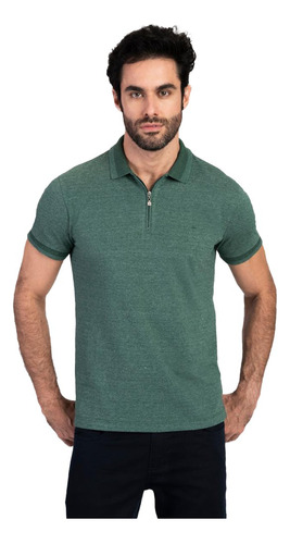 Camiseta Polo Aramis Piquet Mouline In23 Verde Masculino