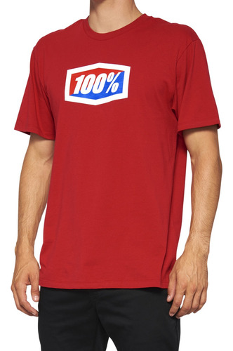 Playera Official Short Sleeve Rojo 100% Original