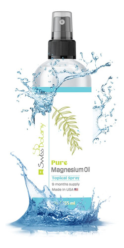 Aceite De Magnesio Puro En Spray Tópico 355 Ml