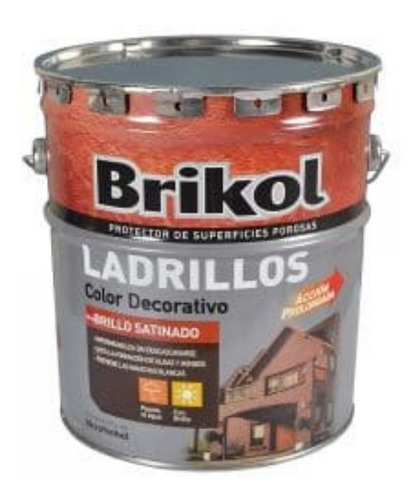 Impermeabilizante Brikol Ladrillos Color Decorativo X  20lts