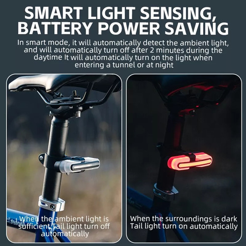 Luz Trasera Pará Bicicletas Rockbros Con Control De Cruce