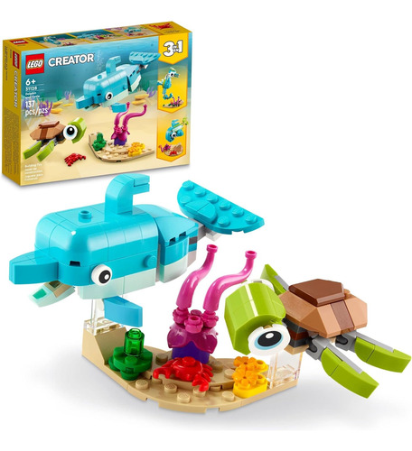 Juguetes Lego Creator 3 En 1 Con Delfines Y Tortugas Para Ni
