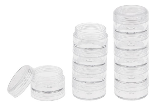 Recipientes Redondos Para Cuentas, Alhajas, Etc. 77x27 Mm