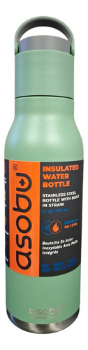 Botella Asobu Metro Termica 650 Ml Color Verde