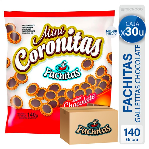 Dulces Mini Coronitas Mini Coronitas de chocolate 140 g pack x 30