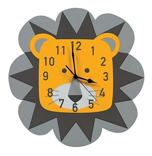 Trend Lab Lion Reloj De Pared, Amarillo