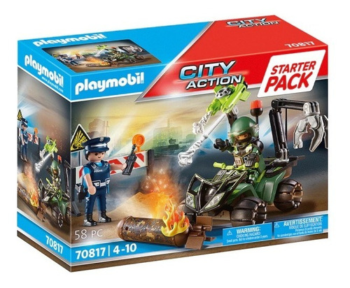 Imagen 1 de 6 de Playmobil Entrenamiento De Policia Auto City Action 70817 Ed