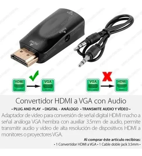 Convertidor hdmi a auxiliar new arrivals