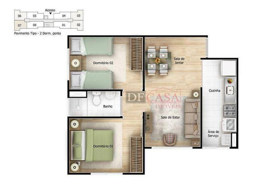Imagem 6 de 8 de Apartamento Tenda Diamantina- Apartamentos No Aricanduva Minha Casa Minha Vida - Ap6154