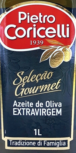 Azeite de oliva extra virgem italiano Pietro Coricelli Seleção Gourmet 1L 