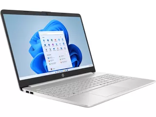 Notebook HP 15-dy2501la plata natural 15.6", Intel Core i3 1115G4 8GB de RAM 512GB SSD, Intel UHD Graphics Xe G4 48EUs 1920x1080px Windows 11 Home